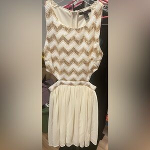 White and Gold Dress from Forever 21